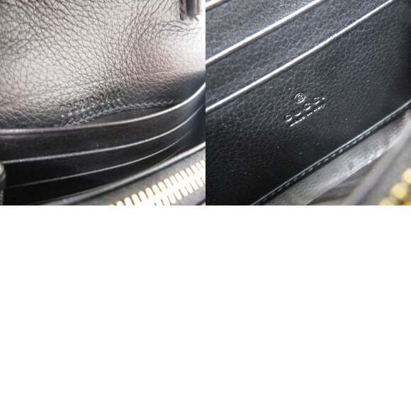 Like new Gucci Blondie Chain Wallet 725219 in black leather, bifold wallet, 1206